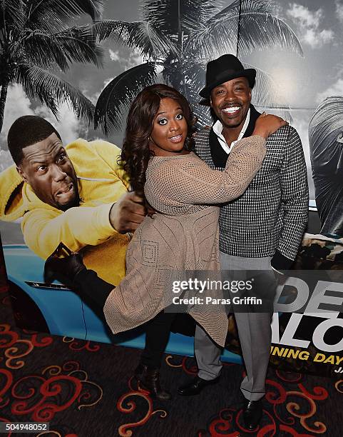 Actress Sherri Shepherd and producer Will Packer attends "Ride Along 2" advance screening at Regal Cinemas Atlantic Station on January 13, 2016 in...