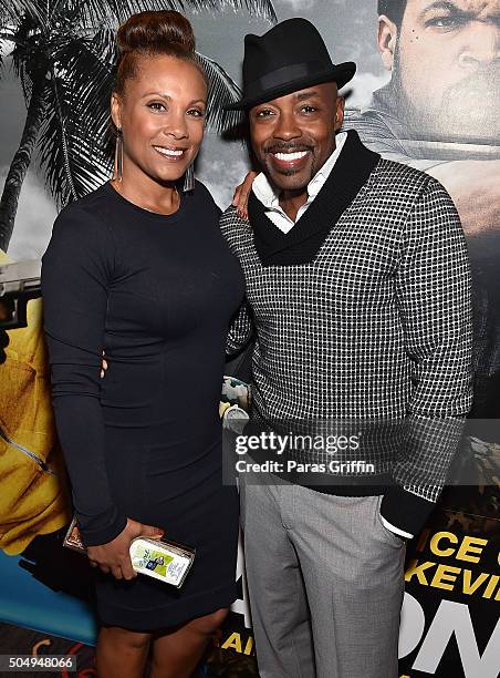 Heather Packer and Will Packer attend "Ride Along 2" advance screening at Regal Cinemas Atlantic Station on January 13, 2016 in Atlanta, Georgia.