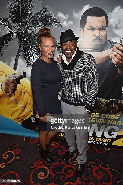 Heather Packer and Will Packer attends "Ride Along 2" advance screening at Regal Cinemas Atlantic Station on January 13, 2016 in Atlanta, Georgia.