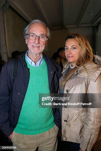 Architect Renzo Piano and his wife Milly attend the 'Jean Nouvel and Claude Parent, Musees a venir' Exhibition Opening at Galerie Azzedine Alaïa on...