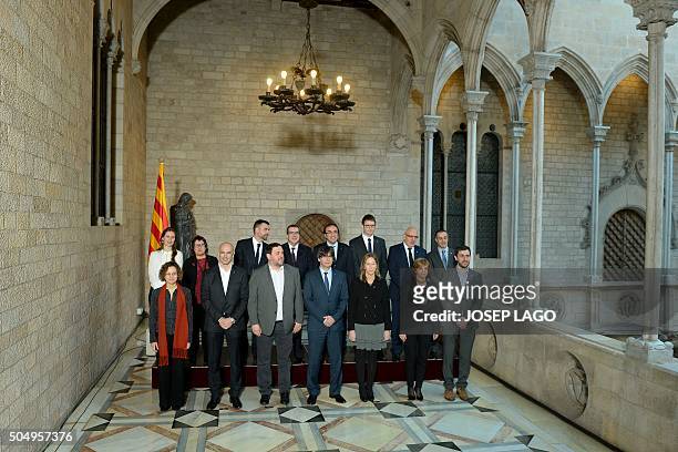 Chief of Agriculture, Livestock, Fisheries and Food, Meritxell Serret, chief of Social Affairs and Family, Dolors Bassa, chief of Culture, Santi...