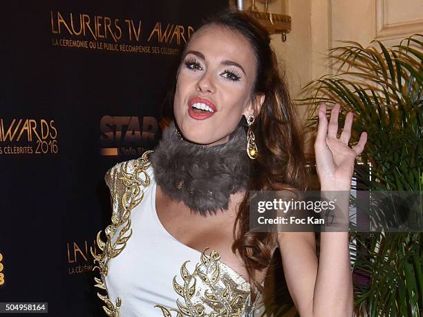 Vanessa Lawrens attends The 'Lauriers TV Awards 2016 Ceremony' At Theatre des Varietes In Paris on January 13, 2016 in Paris, France.