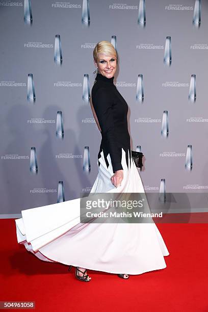 Natascha Gruen attends the German Television Award at Rheinterrasse on January 13, 2016 in Duesseldorf, Germany.