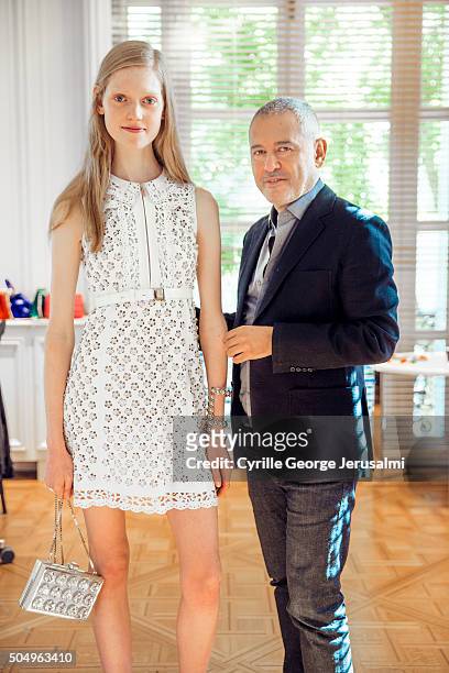 Designer Elie Saab is photographed for Self Assignment on October 2, 2015 in Paris, France.
