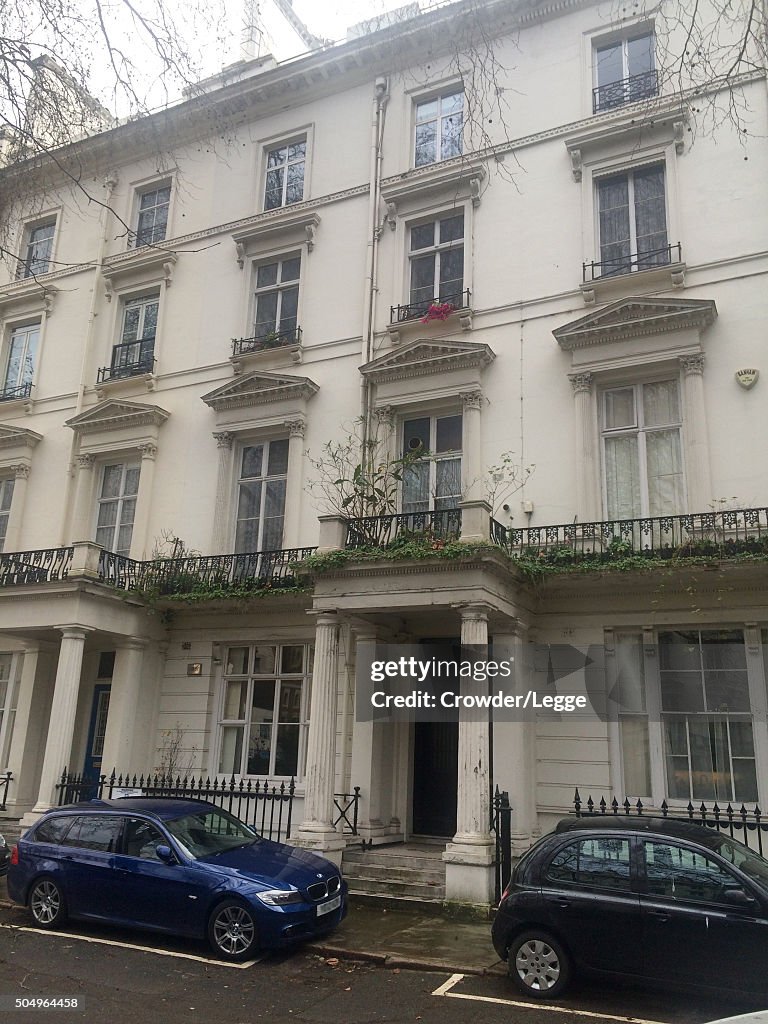 Alan Ritcher's Home Cars are parked in front of the home of British actor Alan Rickman ...