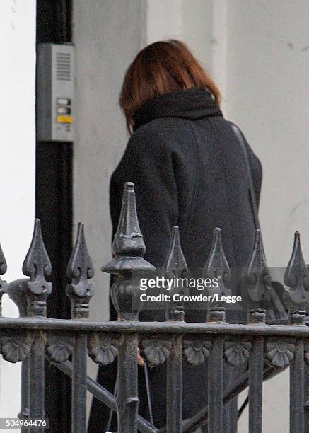 Rima Rickman is sighted for one of the first times since the announcement of the death of her husband British actor Alan Rickman on January 14, 2016...