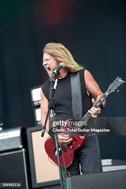 Guitarist Pepper Keenan of American heavy metal group Corrosion of Conformity performing live on the Main Stage at Download Festival, on June 12,...