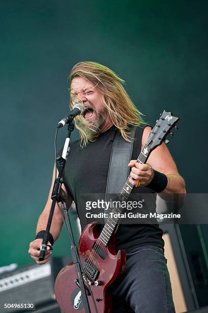 Guitarist Pepper Keenan of American heavy metal group Corrosion of Conformity performing live on the Main Stage at Download Festival, on June 12,...