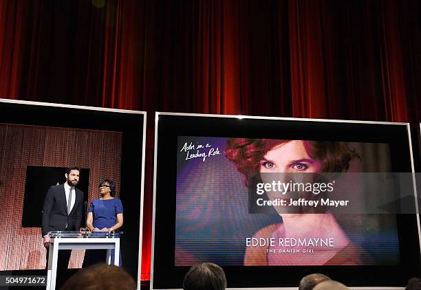 Actor John Krasinski and President of the Academy of Motion Picture Arts and Sciences Cheryl Boone Isaac announce the nominees during the 88th Oscars...