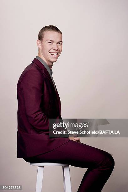 Actor Will Poulter poses for a portrait at the BAFTA Los Angeles Awards Season Tea at the Four Seasons Hotel on January 9, 2016 in Los Angeles,...