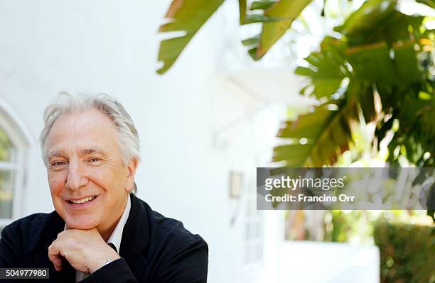 Actor Alan Rickman is photographed for Los Angeles Times on June 22, 2015 in Los Angeles, California. PUBLISHED IMAGE. CREDIT MUST READ: Francine...