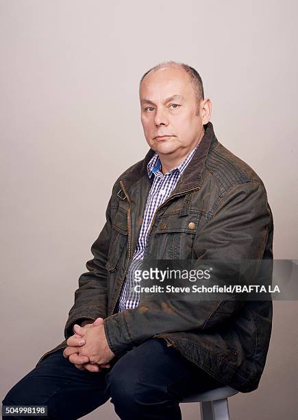 Director Mark Burton poses for a portrait at the BAFTA Los Angeles Awards Season Tea at the Four Seasons Hotel on January 9, 2016 in Los Angeles,...