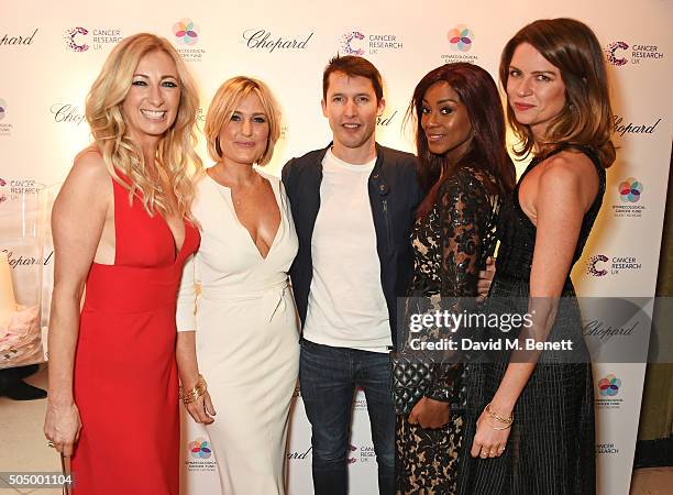 Jenny Halpern Prince, Mika Simmons, James Blunt, Phoebe Hitchcox and Gabriela Peacock attend The Lady Garden Gala hosted by Chopard in aid of Silent...