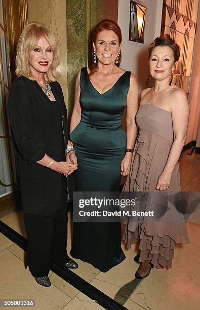 Joanna Lumley, Sarah Ferguson, Duchess of York, and Lesley Manville attend The Lady Garden Gala hosted by Chopard in aid of Silent No More...