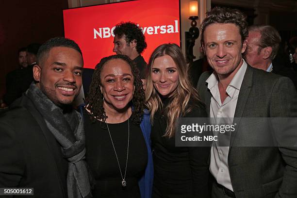 NBCUniversal Press Tour, January 2016 -- NBCUniversal Party -- Pictured: Larenz Tate, "Game of Silence"; S. Epatha Merkerson, "Chicago Med"; Bre...