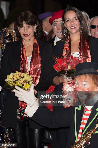 Princess Stephanie of Monaco and daughter Pauline Ducruet attend the 40th International Circus Festival on January 14, 2016 in Monaco, Monaco.