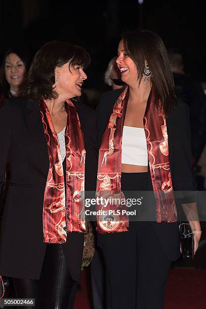 Princess Stephanie of Monaco and daughter Pauline Ducruet attend the 40th International Circus Festival on January 14, 2016 in Monaco, Monaco.