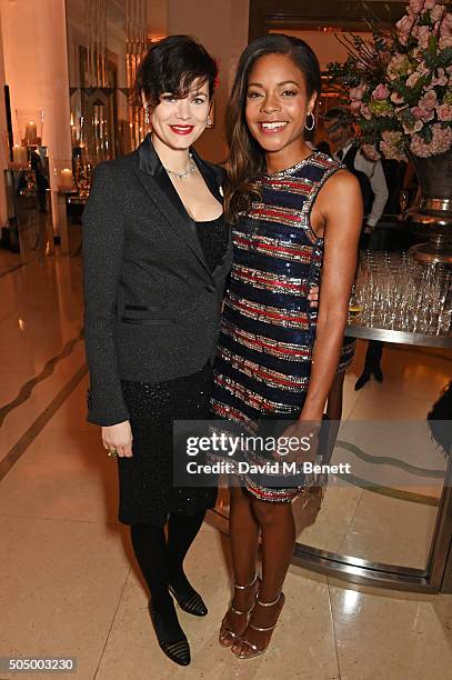 Jasmine Guinness and Naomie Harris attend The Lady Garden Gala hosted by Chopard in aid of Silent No More Gynaecological Cancer Fund and Cancer...