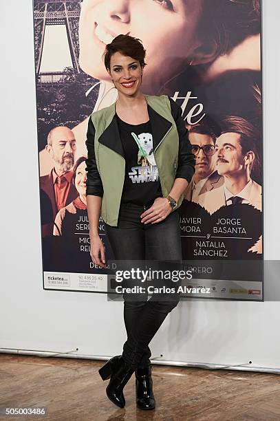 Spanish actress Nerea Garmendia attends "Ninette y un Senor de Murcia" premiere at the Fernan Nunez Theater on January 14, 2016 in Madrid, Spain.