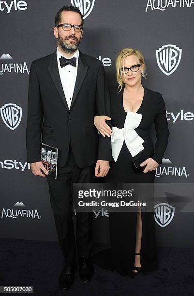 Actress Patricia Arquette and Eric White arrive at the 2016 InStyle And Warner Bros. 73rd Annual Golden Globe Awards Post-Party at The Beverly Hilton...