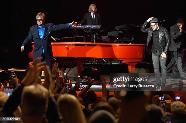Elton John performed songs from his new album Wonderful Crazy Night out February 5, as well as classic hits, on January 13th at the Wiltern in Los...