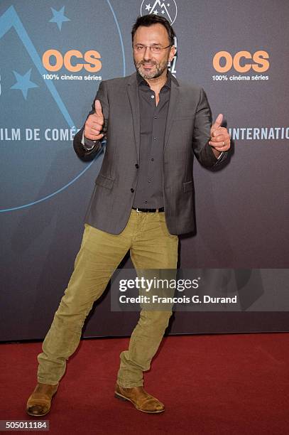 Frederic Lopez attends the 18th L'Alpe D'Huez International Comedy Film Festival on January 14, 2016 in Alpe d'Huez, France.