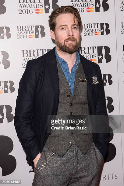 Ricky Wilson attends the nominations launch for The Brit Awards 2016 at ITV Studios on January 14, 2016 in London, England.