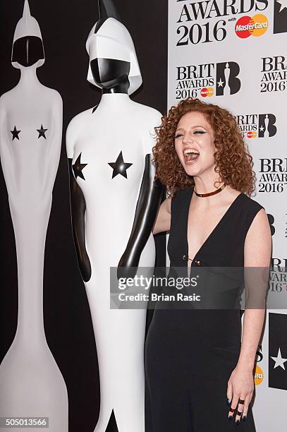 Jess Glynee attends the nominations launch for The Brit Awards 2016 at ITV Studios on January 14, 2016 in London, England.