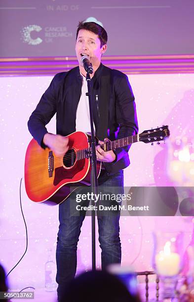 James Blunt performs at The Lady Garden Gala hosted by Chopard in aid of Silent No More Gynaecological Cancer Fund and Cancer Research UK at...