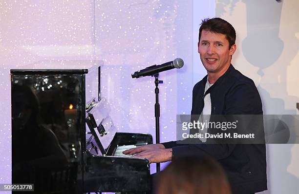 James Blunt performs at The Lady Garden Gala hosted by Chopard in aid of Silent No More Gynaecological Cancer Fund and Cancer Research UK at...