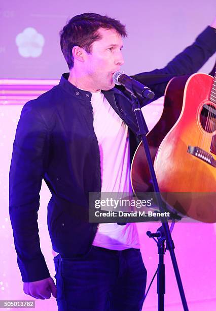 James Blunt performs at The Lady Garden Gala hosted by Chopard in aid of Silent No More Gynaecological Cancer Fund and Cancer Research UK at...