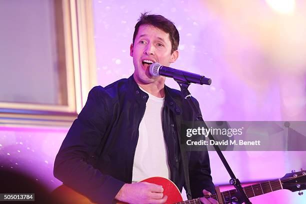 James Blunt performs at The Lady Garden Gala hosted by Chopard in aid of Silent No More Gynaecological Cancer Fund and Cancer Research UK at...