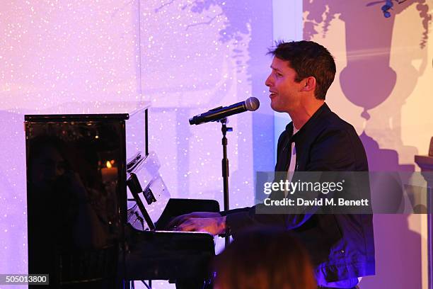 James Blunt performs at The Lady Garden Gala hosted by Chopard in aid of Silent No More Gynaecological Cancer Fund and Cancer Research UK at...