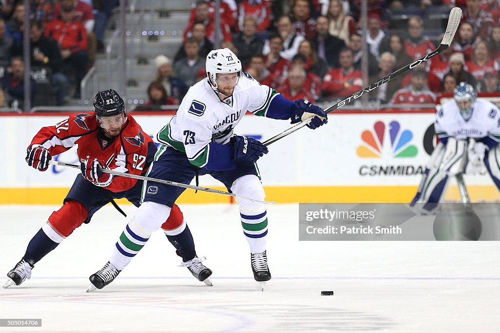 Vancouver Canucks v Washington Capitals