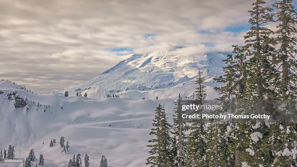 Mount Baker from Mount Baker Ski Area, North Cascades, Washington State
