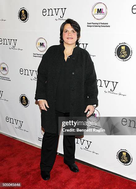 Personality Rosie Pierri attends the grand opening of envy by Melissa Gorga Boutique on January 14, 2016 in Montclair, New Jersey.