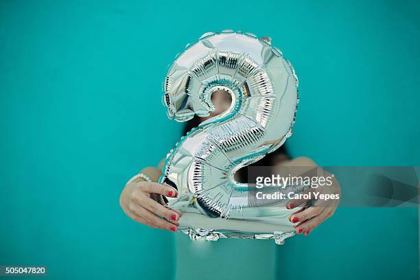 number 2 balloon - second stock pictures, royalty-free photos & images
