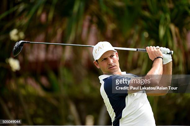 Raphael De Sousa of Switzerland during the Asian Tour Qualifying School Final Stage at Springfield Royal Country Club on January 15, 2016 in Hua Hin,...