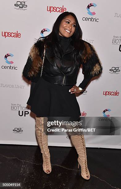 Althea Heart attends From the Bottom Up presented by Centric at Ventanas on January 14, 2016 in Atlanta, Georgia.