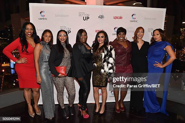 Nicci Gilbert, Luchia Ashe, Kim Smedley, Sara Stokes, Kelly Price, Christine Beatty, and Chrystale Wilson attend "From the Bottom Up" Presented by...