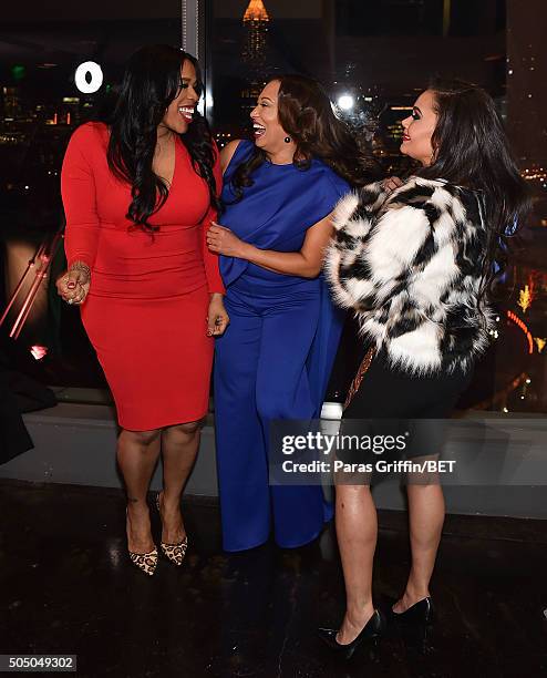 Nicci Gilbert, Chrystale Wilson, and Sara Stokes attends From the Bottom Up presented by Centric at Ventanas on January 14, 2016 in Atlanta, Georgia.