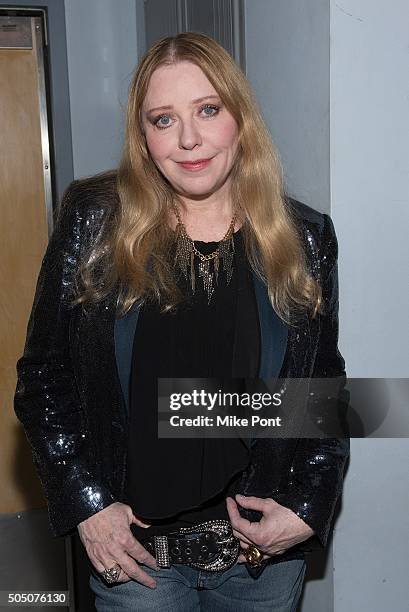 Singer Bebe Buell attends the Velvet Underground Lou Reed Benefit Tribute 50th Anniversary Celebration of the Arts at The Cutting Room on January 14,...