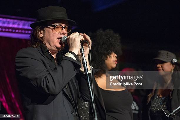 Joe Hurley performs during the Velvet Underground Lou Reed Benefit Tribute 50th Anniversary Celebration of the Arts at The Cutting Room on January...