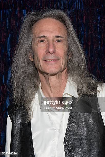 Guitarist Lenny Kaye attends the Velvet Underground Lou Reed Benefit Tribute 50th Anniversary Celebration of the Arts at The Cutting Room on January...