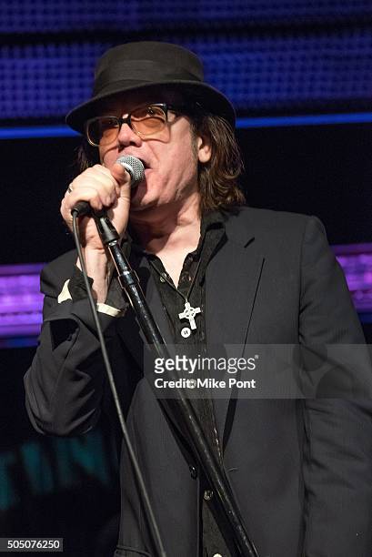 Joe Hurley performs during the Velvet Underground Lou Reed Benefit Tribute 50th Anniversary Celebration of the Arts at The Cutting Room on January...