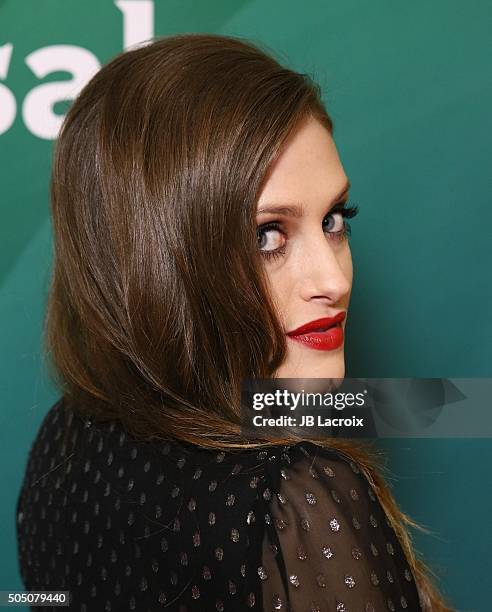 Carly Chaikin attends the Winter TCA Tour - NBCUniversal Press Tour at the Langham Huntington Hotel on January 14, 2016 in Pasadena, California.