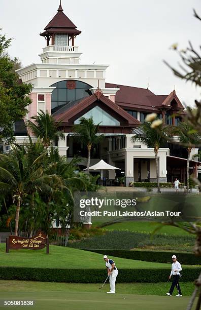 Raphael De Sousa of Switzerland in action during the Asian Tour Qualifying School Final Stage at Springfield Royal Country Club on January 15, 2016...