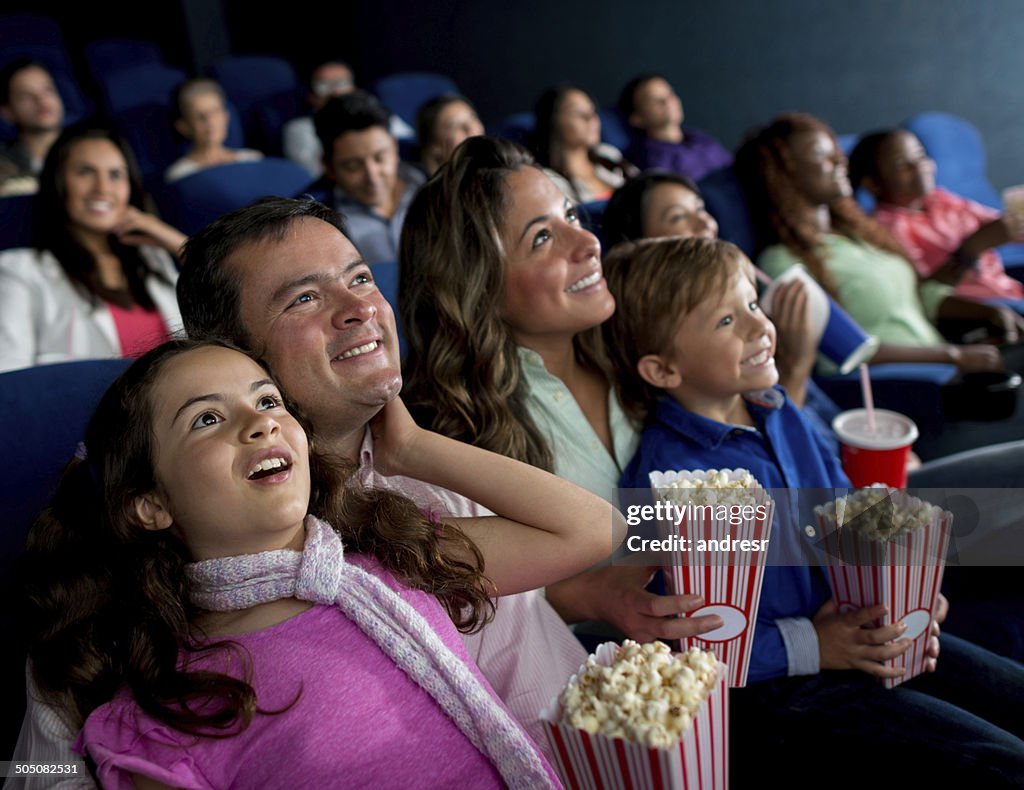 Family at the movies