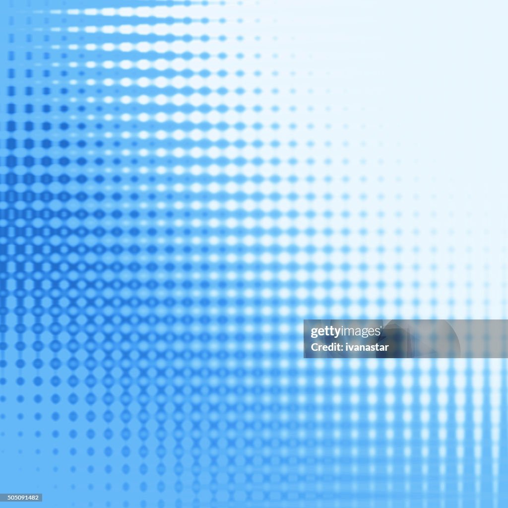 Abstract Blue Halftone Background