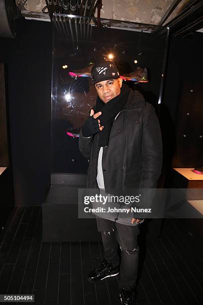 Lenny Santiago attends Angela Yee's Basketball Birthday Bash at Terminal 23 on January 14 in New York City.